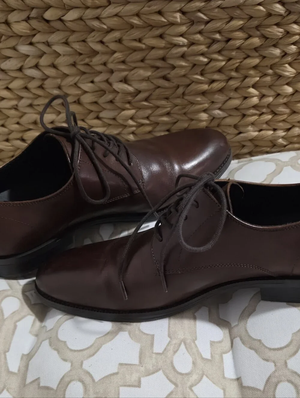 Calvin Klein 9 Brown Lace Up Oxford Dress Shoes